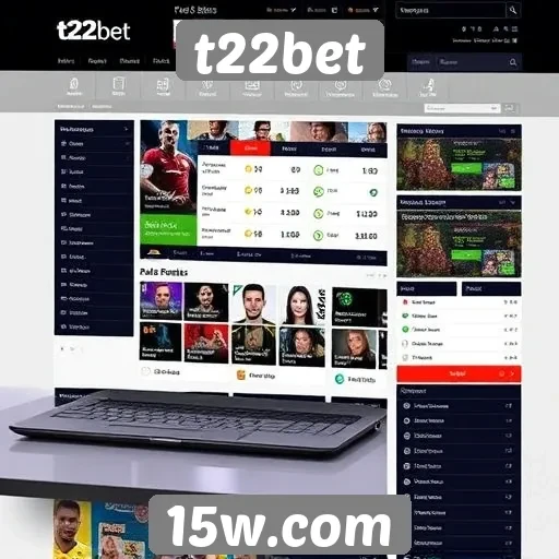 experiência do usuário no site t22bet